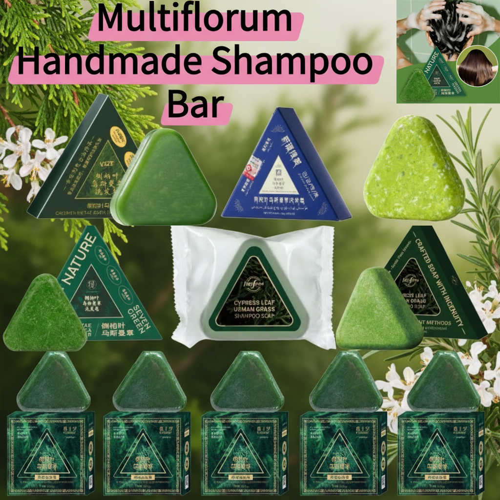 Hair Care Herbal - 1/3/5/10PCS-120g Organic Usman Grass Herbal Solid