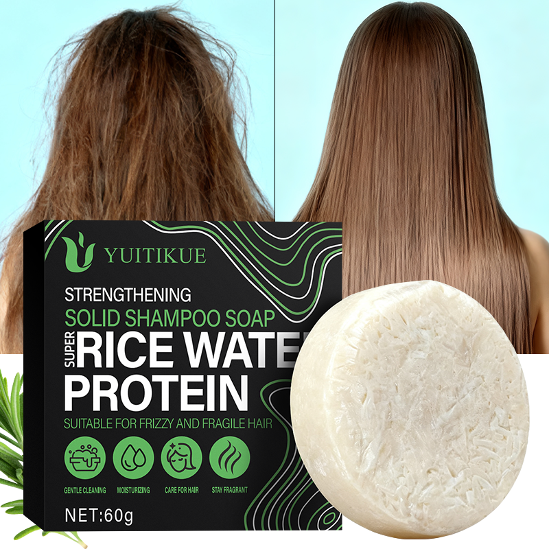Hair Care With Rice Water - YUITIKUE Rice Water Protein Solid Shampoo