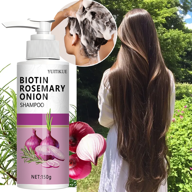 Hair Care Vitamin - Biotin Rosemary Onion Shampoo, strengthens hair
