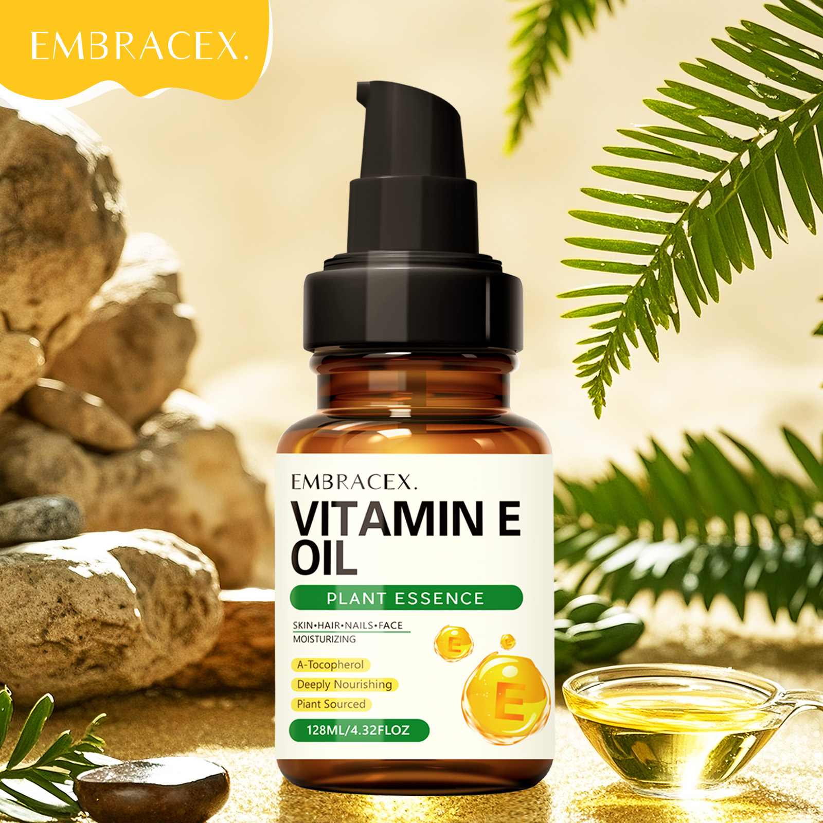 Hair Care Vitamin E - 128ml Vitamin E oil Essential Oils