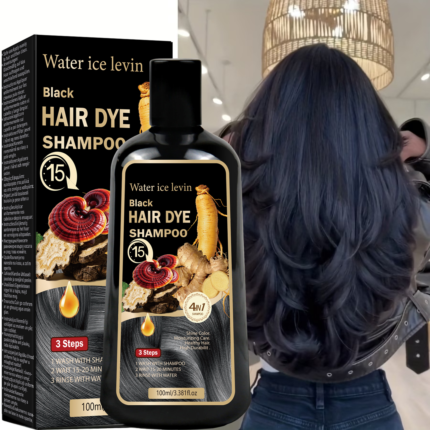 Hair Care Herbal - Black Sesame Ginseng Reishi Hair Dye