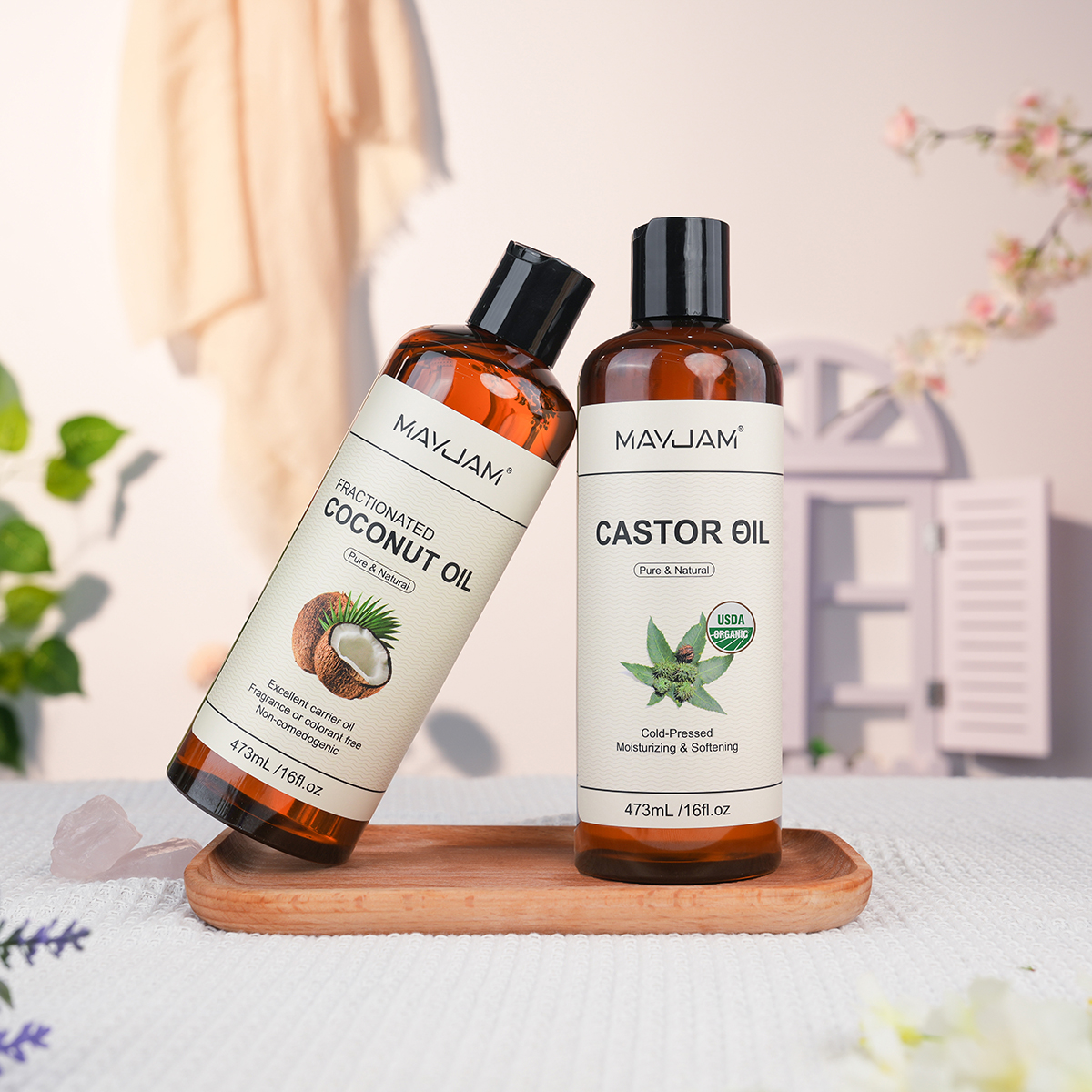 Castor Oil Cold Press - MAYJAM 473ml Castor Oil Cold Pressed