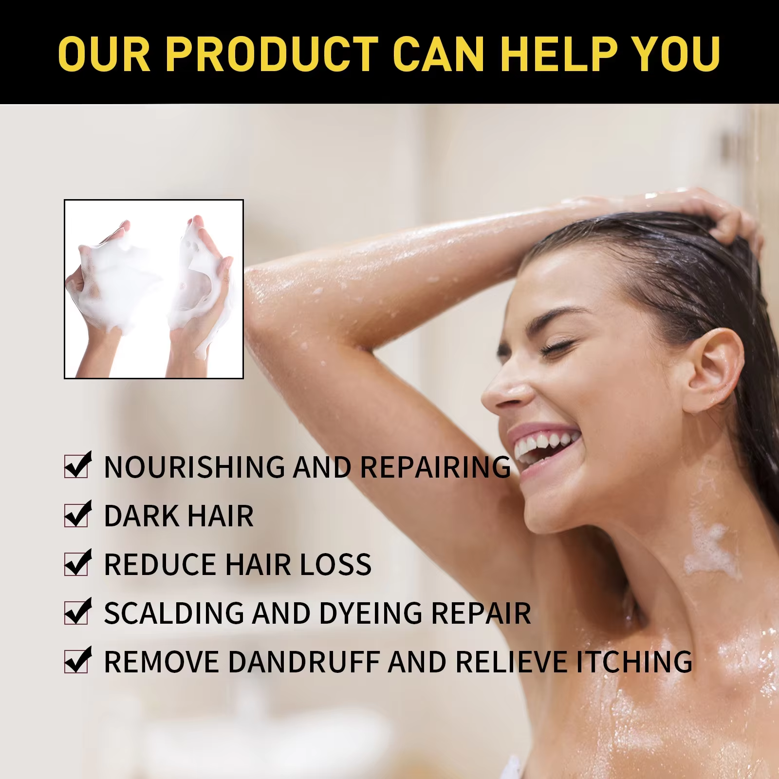 100ml Natural Herbal Hair Dye  - Hair Care Herbal avis et prix