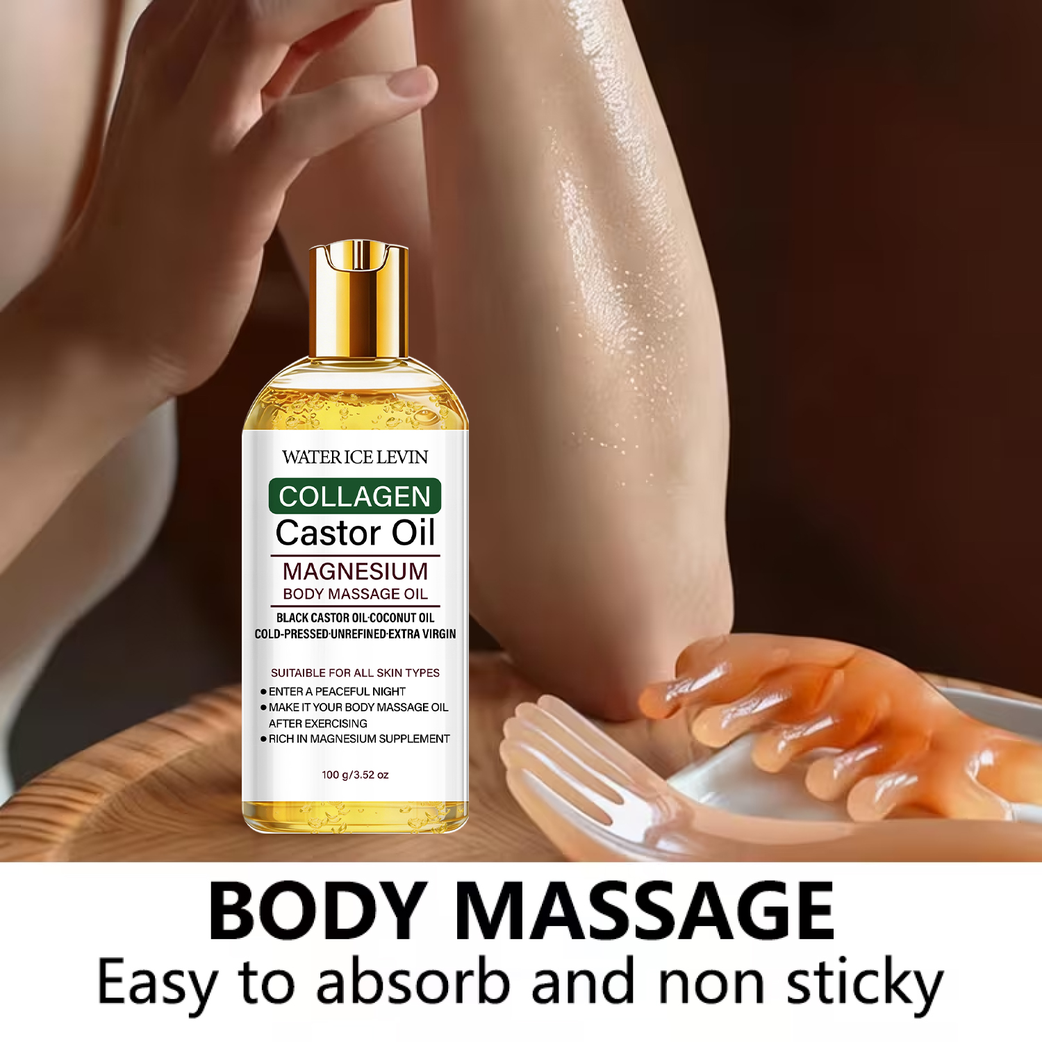 Lightweight Body Massage Oil C - Castor Oil Cold Press avis et prix