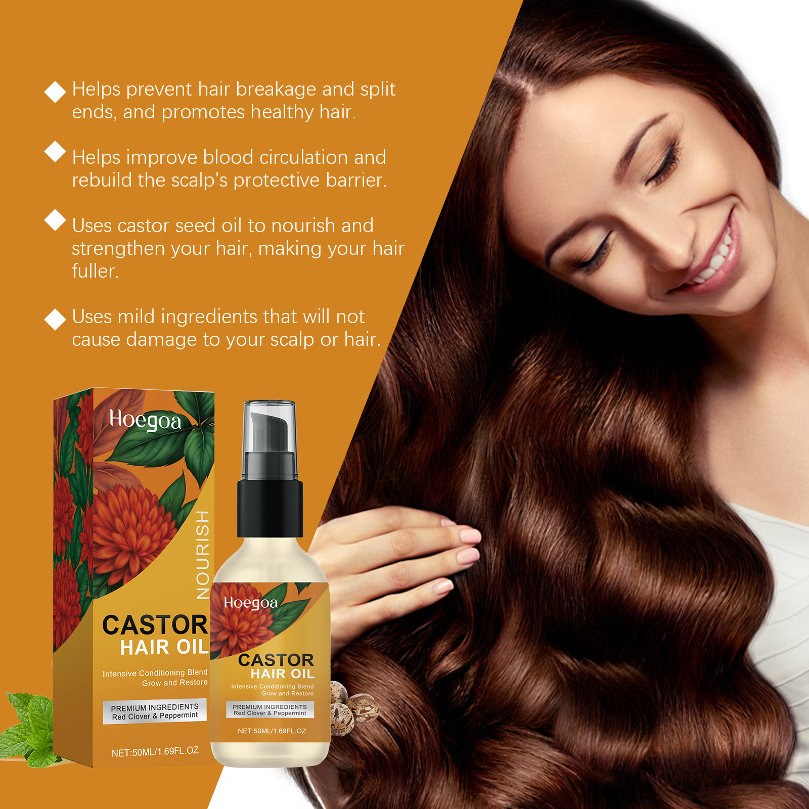 Castor Dense Hair Essential Oi - Hair Care Vitamin E avis et prix