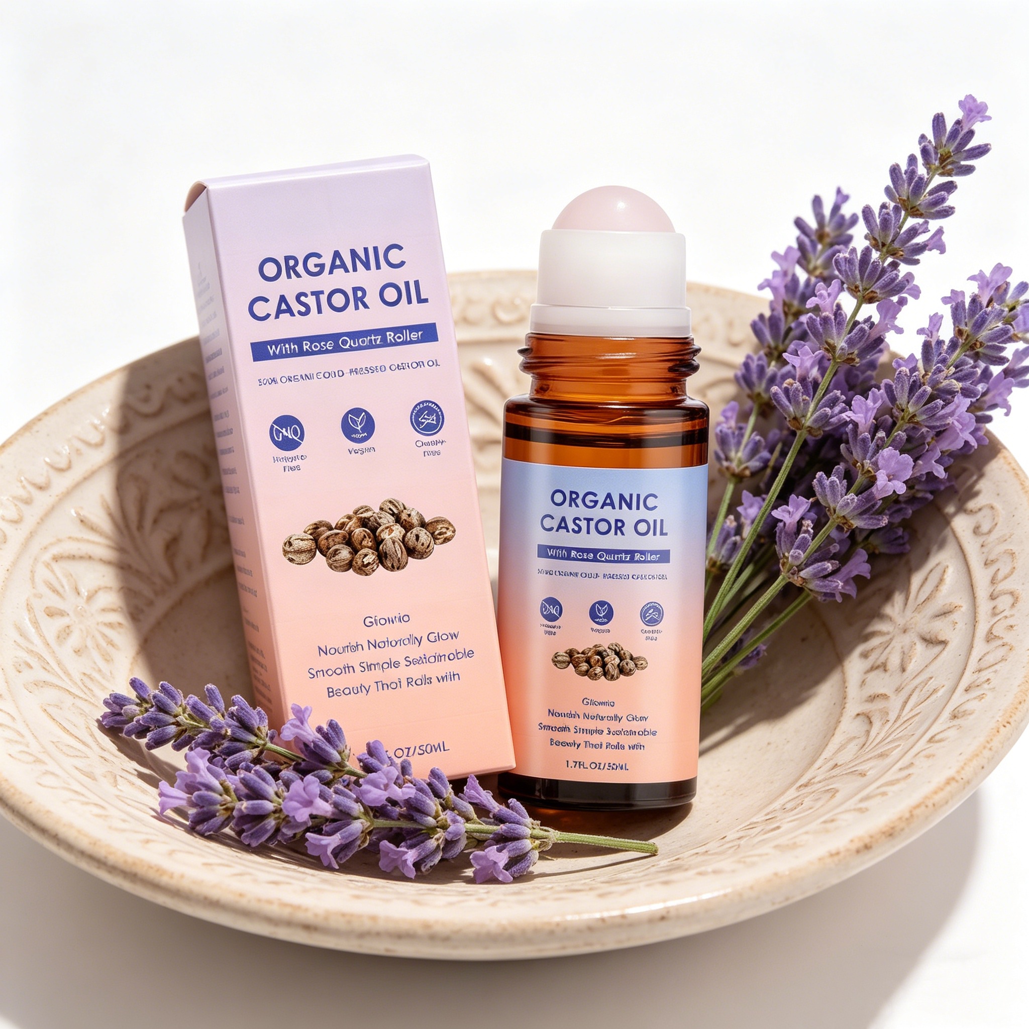 Castor Oil Roller For Body Nou - Castor Oil Cold Press avis et prix