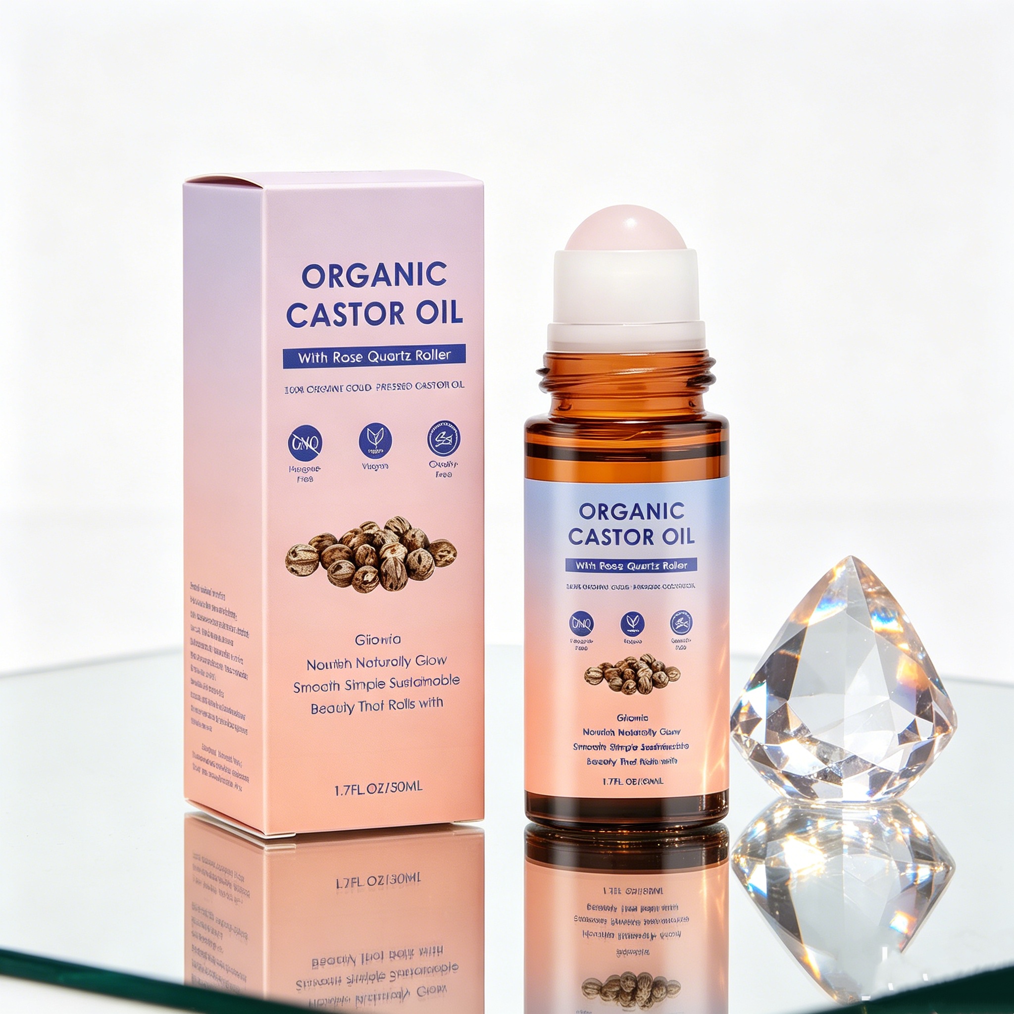 Castor Oil Roller For Body Nou - Castor Oil Cold Press avis et prix