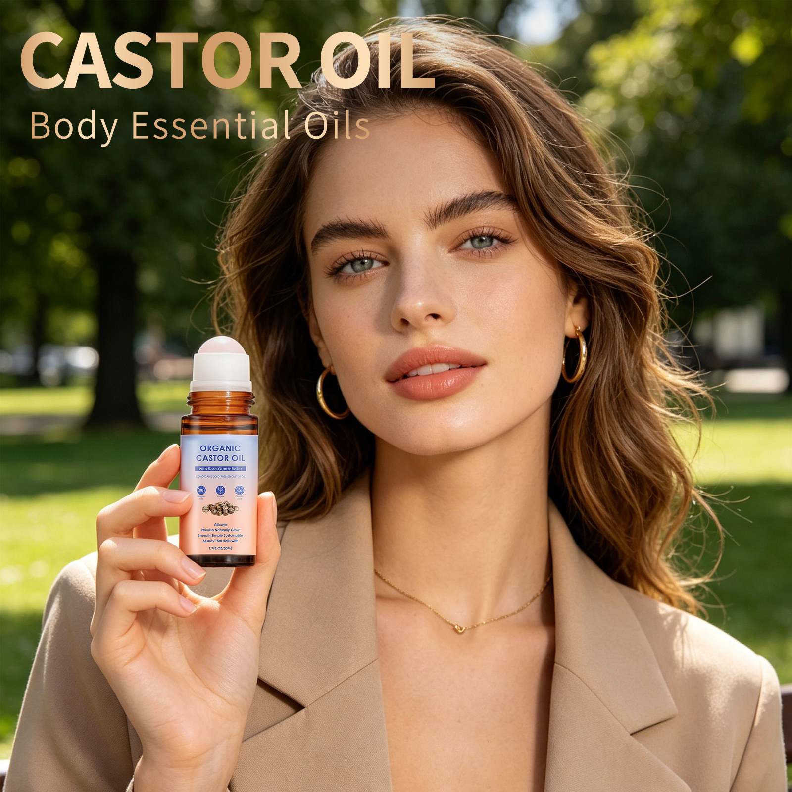Castor Oil Roller For Body Nou - Castor Oil Cold Press avis et prix