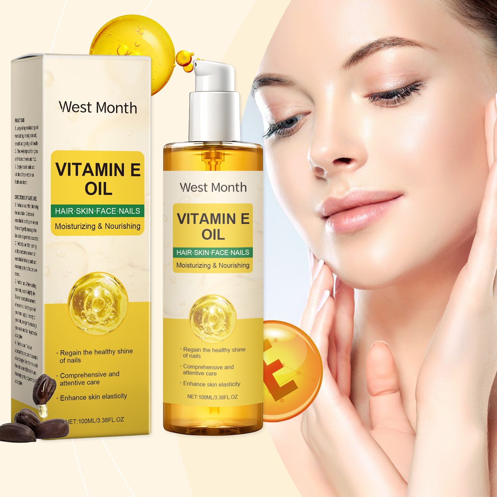 Vitamin E Body Oil Triple Care - Hair Care Vitamin E avis et prix