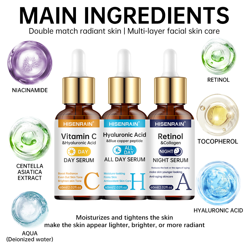 HISENRAIN Vitamin C + Retinol  - Silk Press Serum avis et prix
