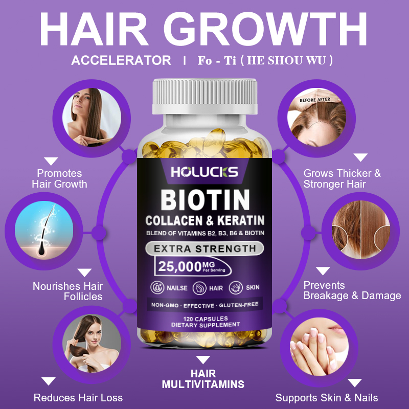 Biotin Collagen & Keratin Caps - Hair Care Keratin avis et prix