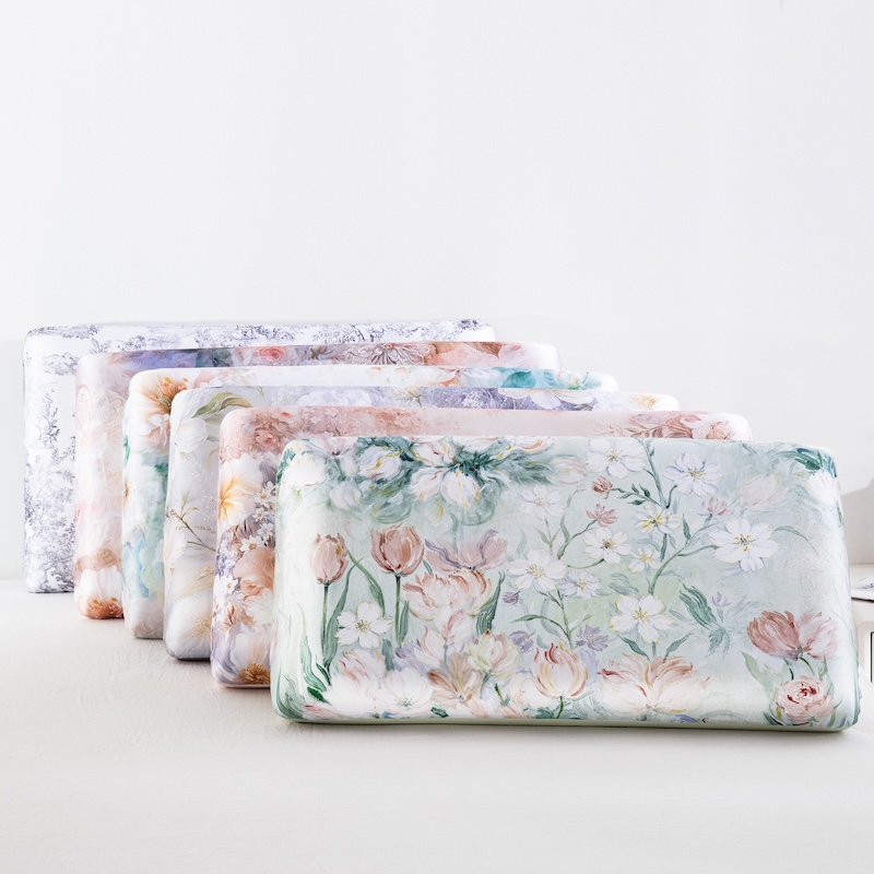 Floral Printed Cooling Pillowc - Satin Pillowcase Silk avis et prix
