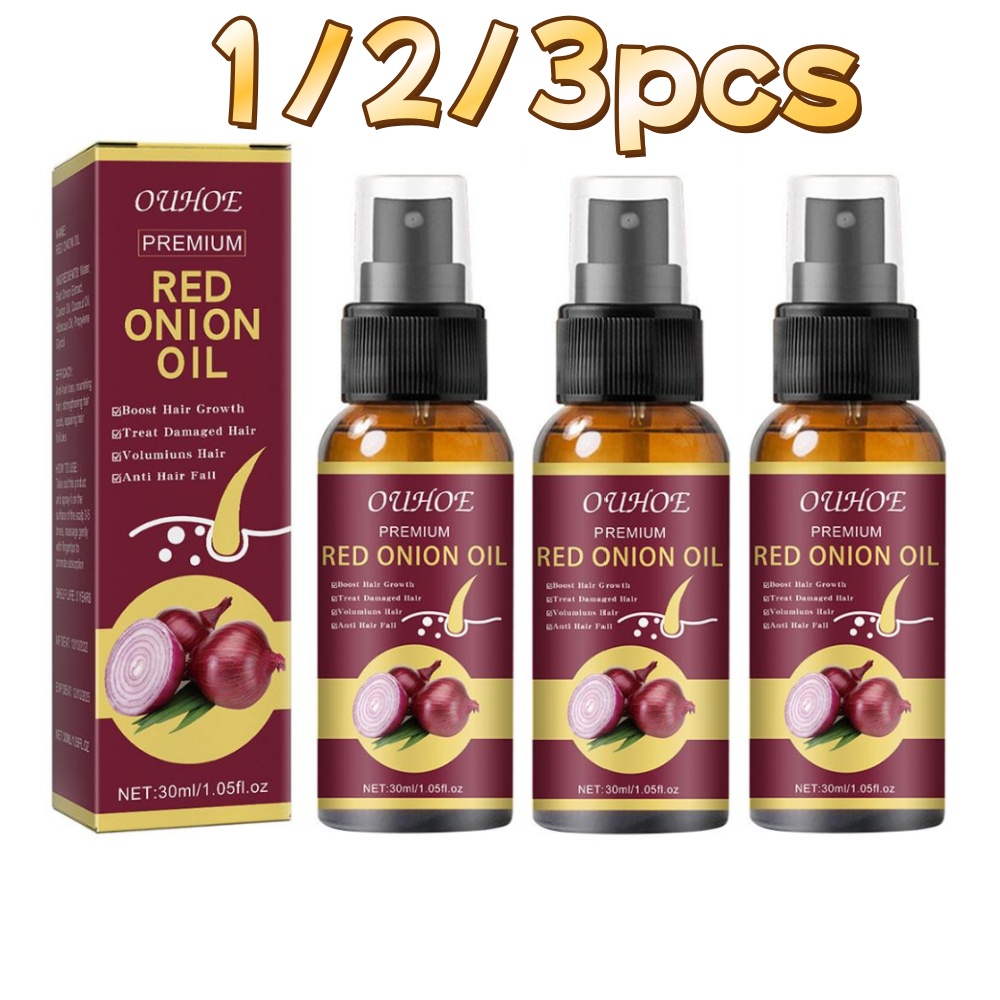 1/2/3pcs Red Onion Essential O - Hair Care With Rice Water avis et prix