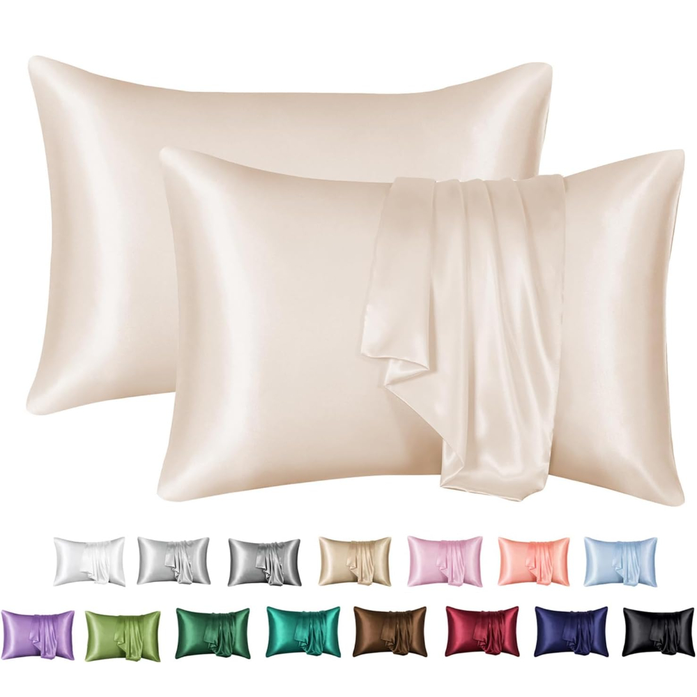 2 Pack Satin Pillowcase for Ha - Satin Pillowcase Silk avis et prix