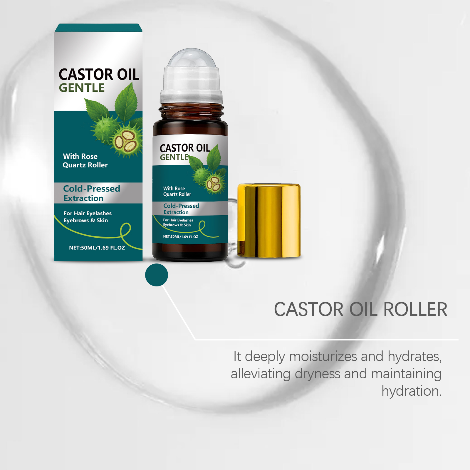 Organic Castor Oil Roller Cold - Castor Oil Cold Press avis et prix