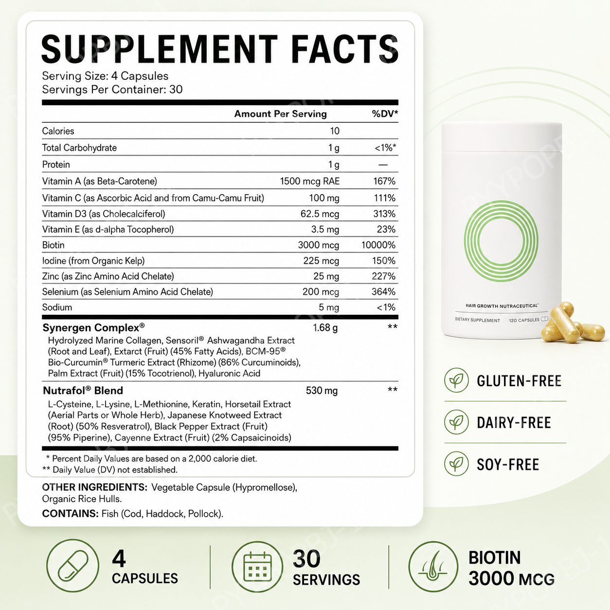 Herbal Hair Nutrition Capsules - Hair Care Herbal avis et prix