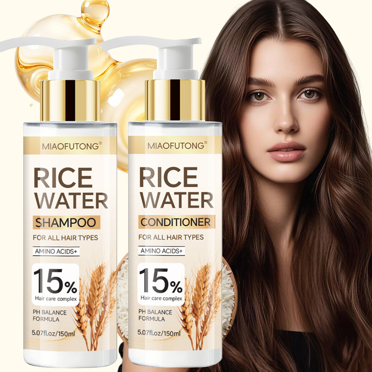 Rice Water Shampoo Conditioner - Hair Care With Rice Water avis et prix