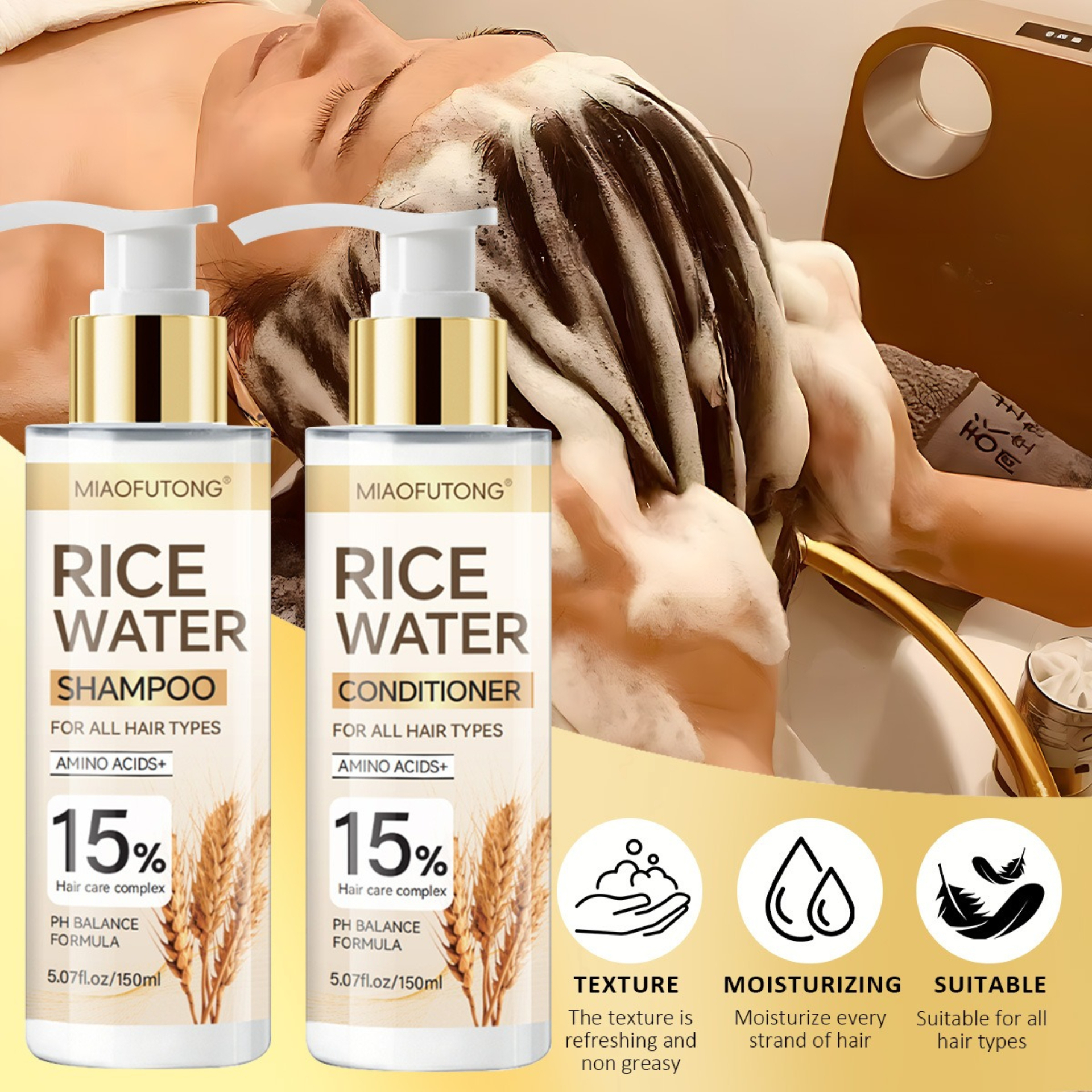 Rice Water Shampoo Conditioner - Hair Care With Rice Water avis et prix