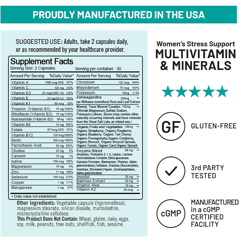 Organic Multivitamin for Women - Hair Care Capsule avis et prix