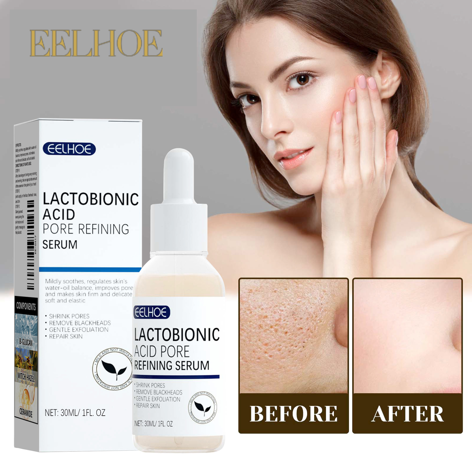 EELHOE Lactobionic Acid Pore S - Silk Press Serum avis et prix