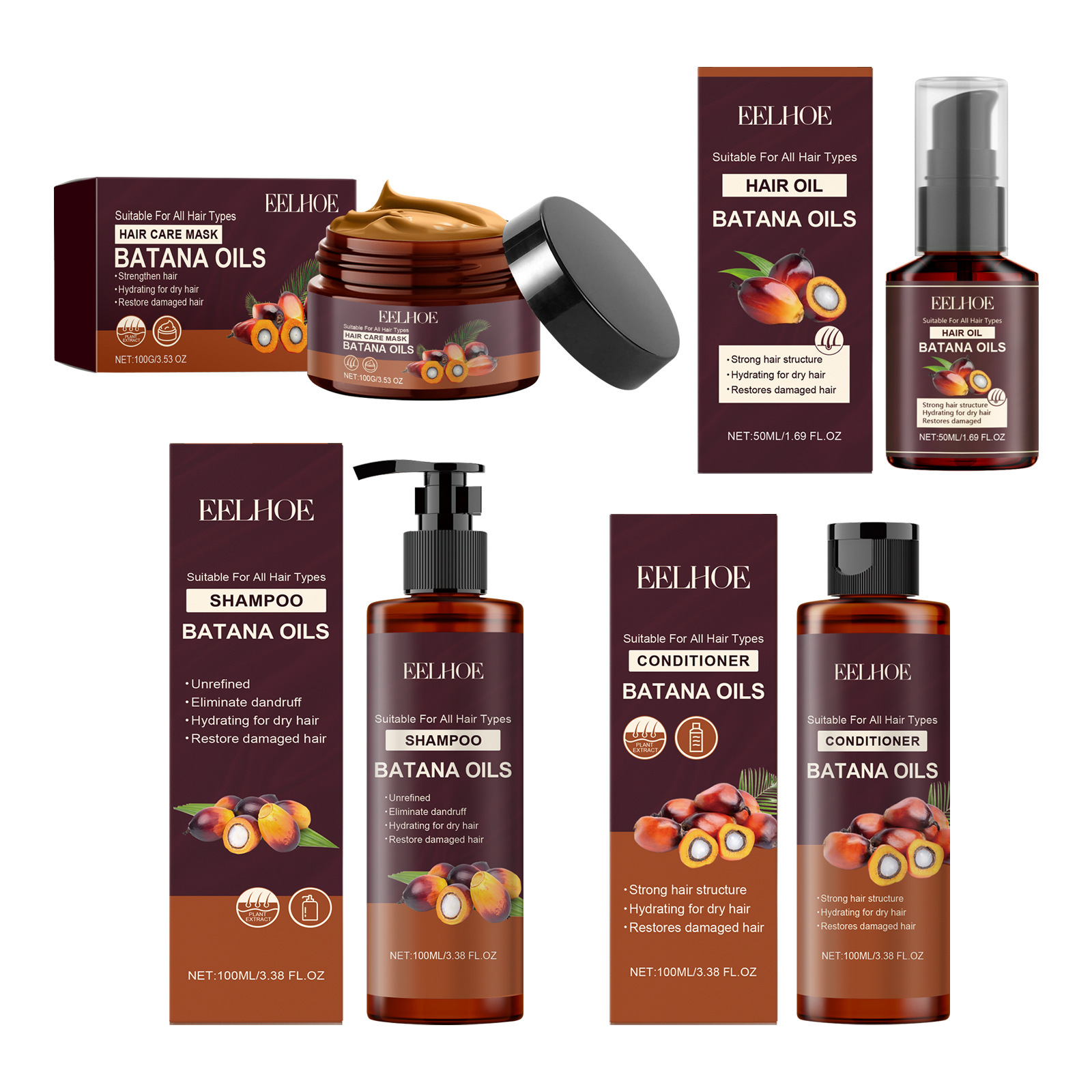 Batana Oil Hair Care Set Nouri - Hair Care Vitamin E avis et prix