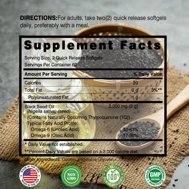 Black Seed Oil - Promotes Over - Hair Care Capsule avis et prix