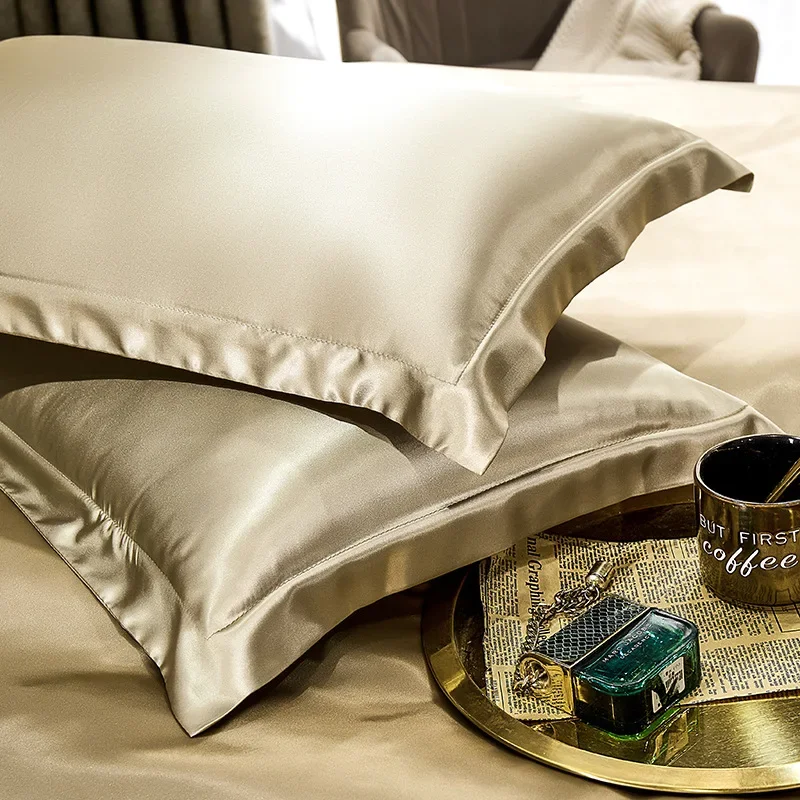 2PCS 100% Pure Real Silk pillo - Satin Pillowcase Silk avis et prix