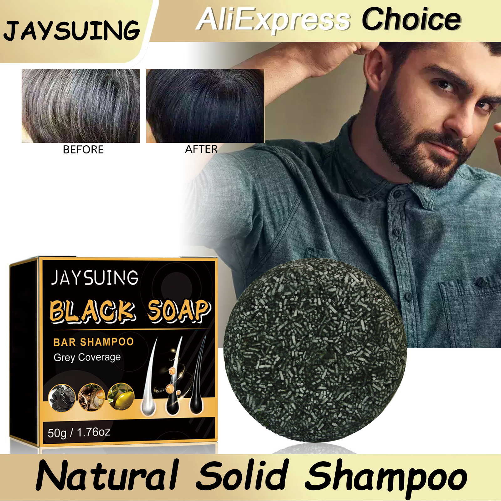 Hair Shampoo Soap Polygonum Mu - Hair Care Herbal avis et prix