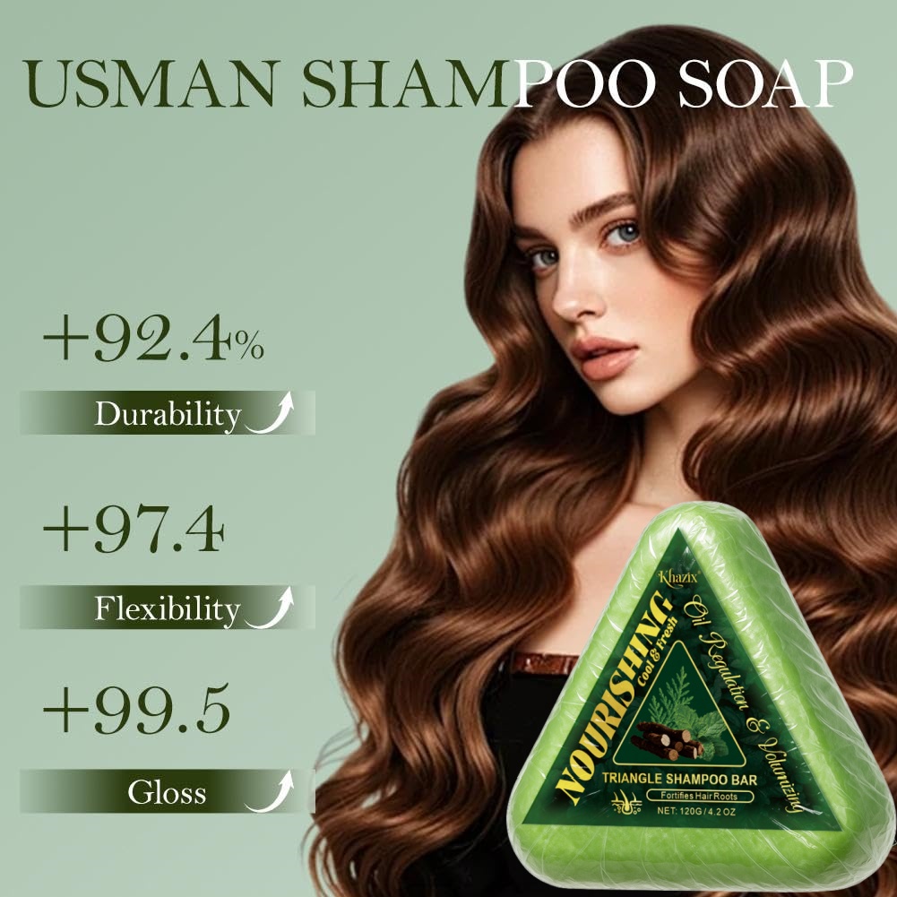 Green Triangle Soap Shampoo Ba - Hair Care Herbal avis et prix