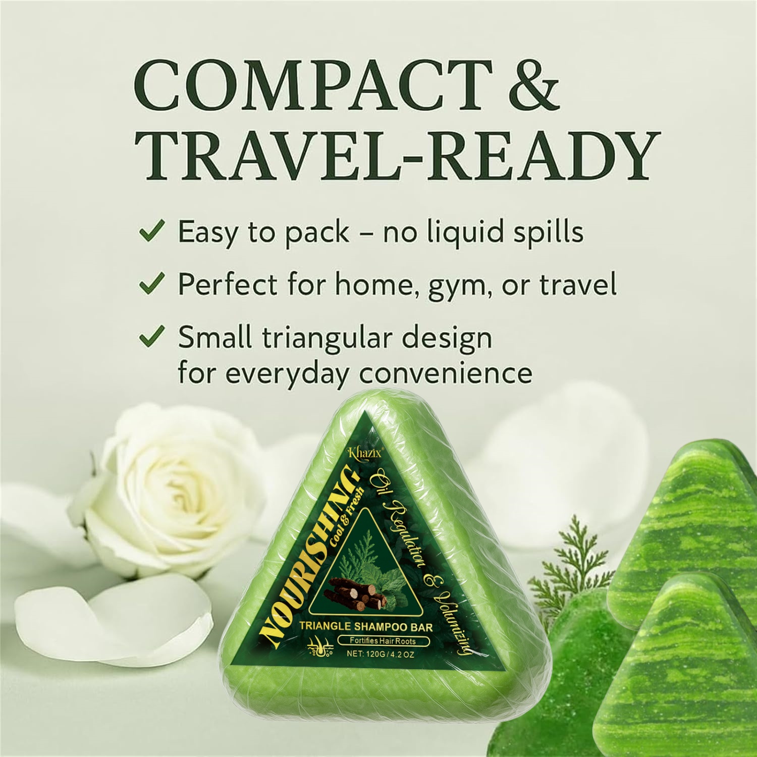 Green Triangle Soap Shampoo Ba - Hair Care Herbal avis et prix