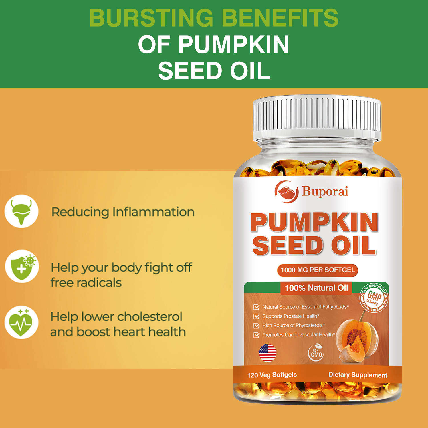 Pumpkin Seed Oil - Promotes Ha - Hair Care Capsule avis et prix
