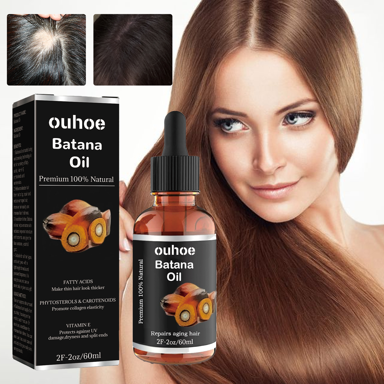 OUHOE Batana essential oil Sup - Hair Care Vitamin E avis et prix
