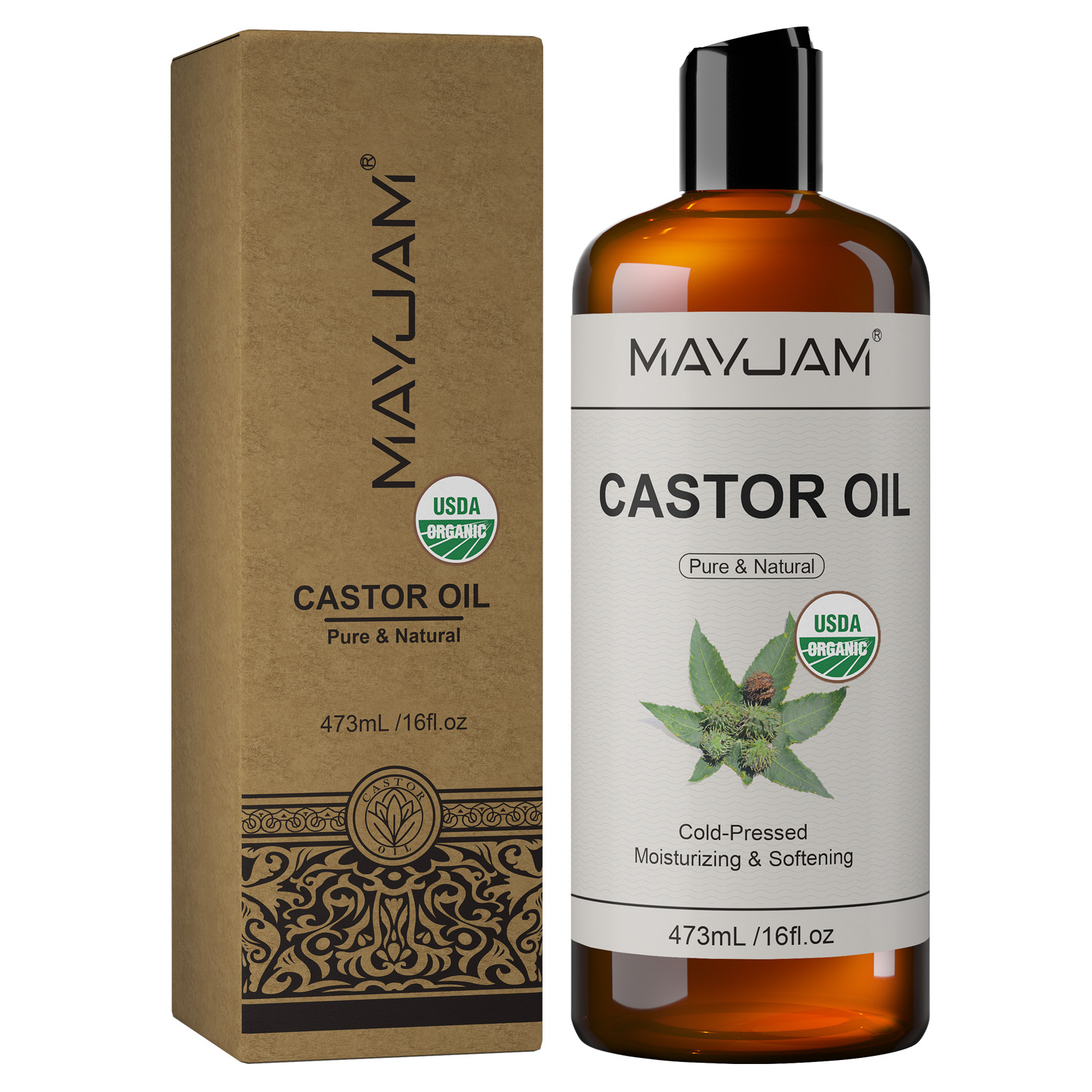 Organic Sweet Almond Oil Cold  - Castor Oil Cold Press avis et prix