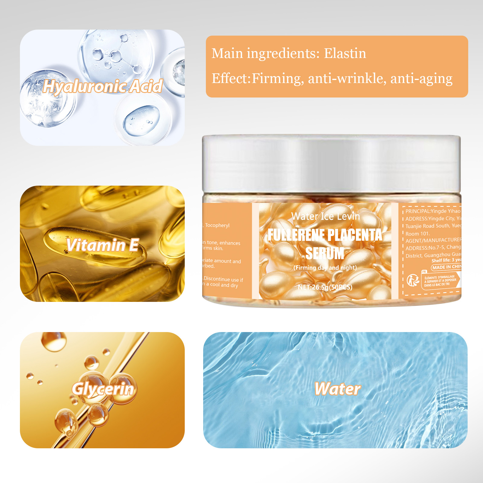 50 Fullerene Essence Capsules  - Silk Press Serum avis et prix