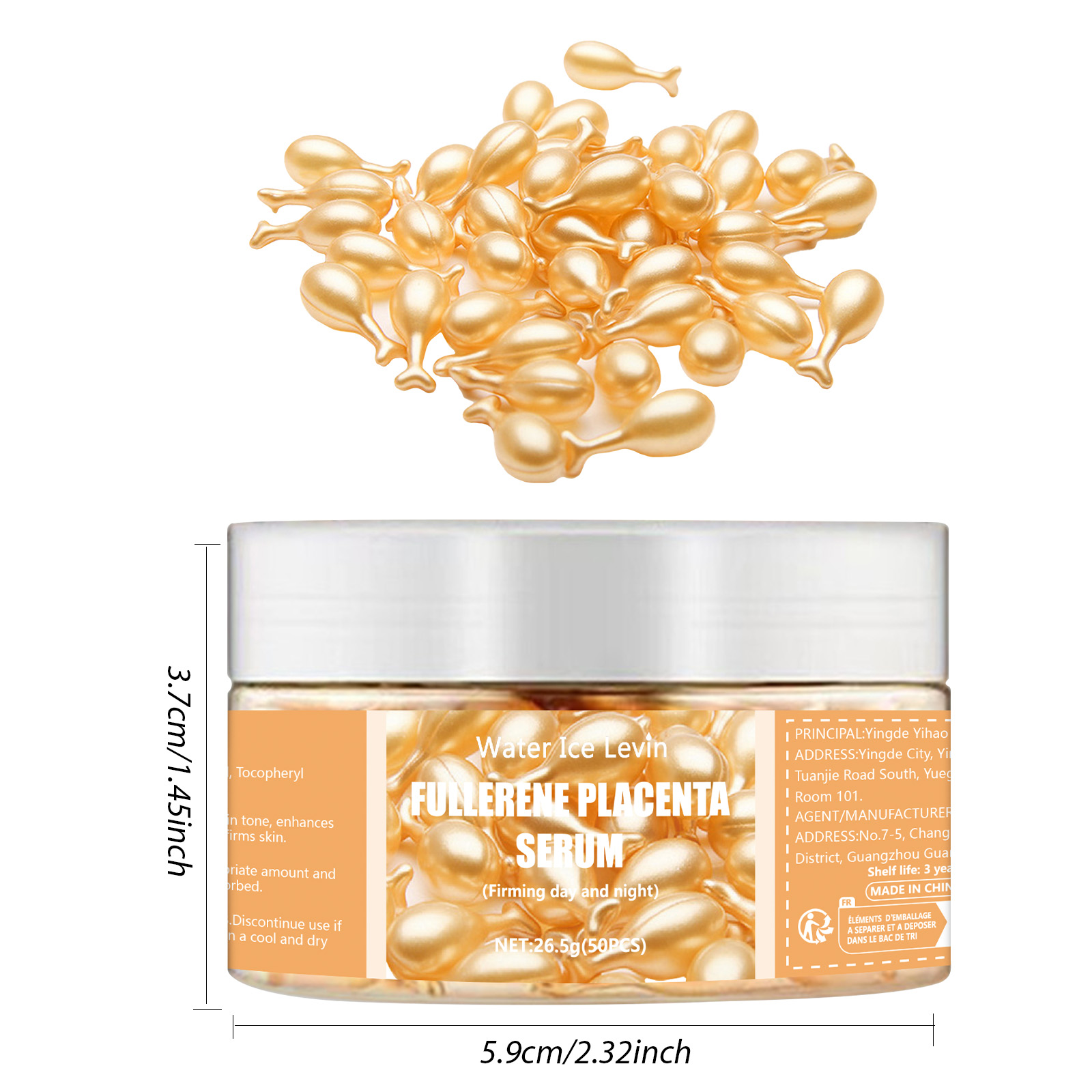 50 Fullerene Essence Capsules  - Silk Press Serum avis et prix