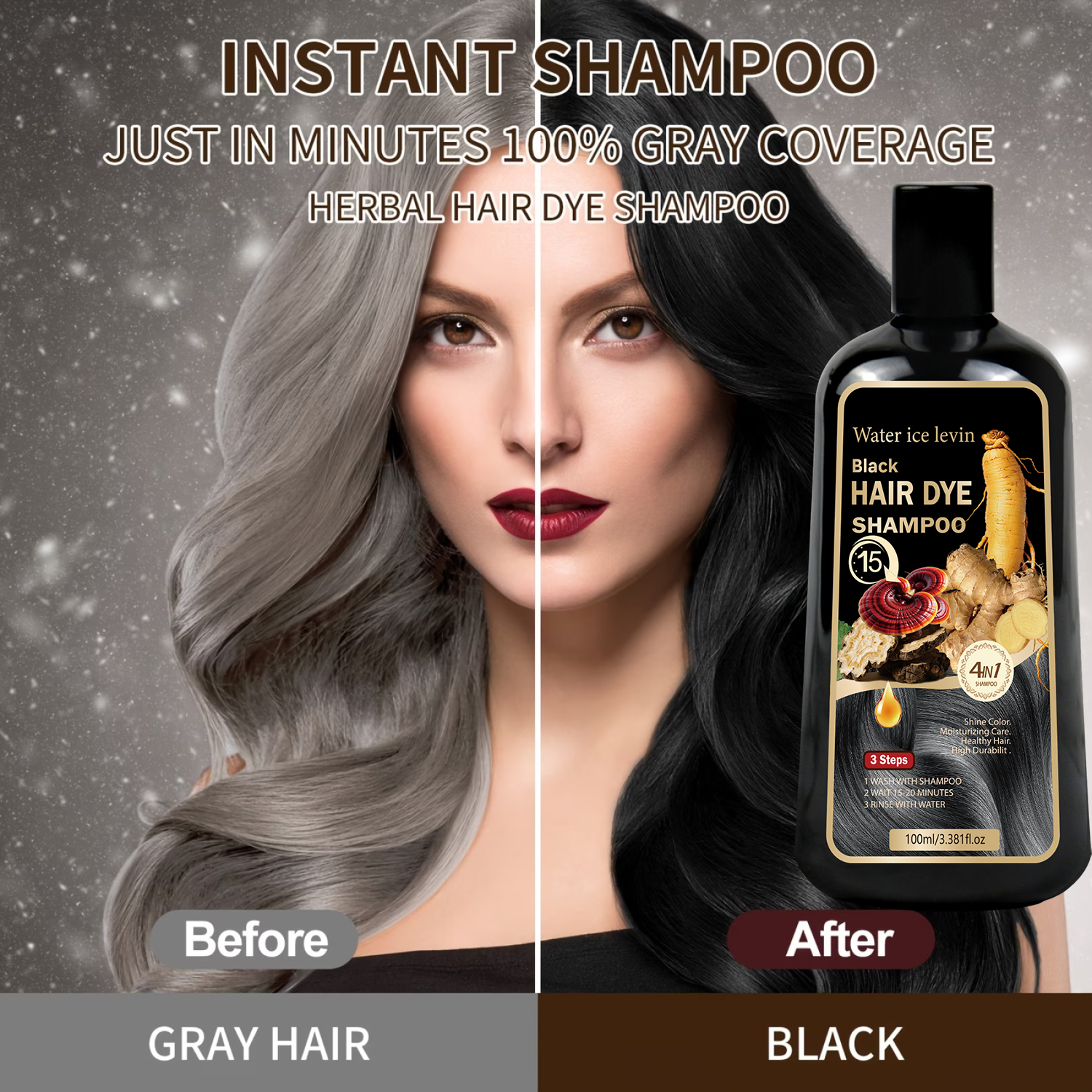 Black Sesame Ginseng Reishi Ha - Hair Care Herbal avis et prix