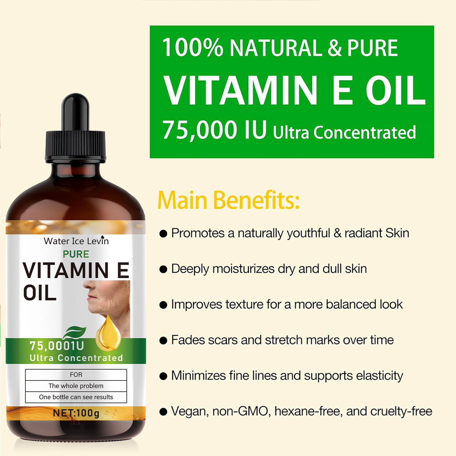 100ml Natural Vitamin E Essent - Hair Care Cream avis et prix