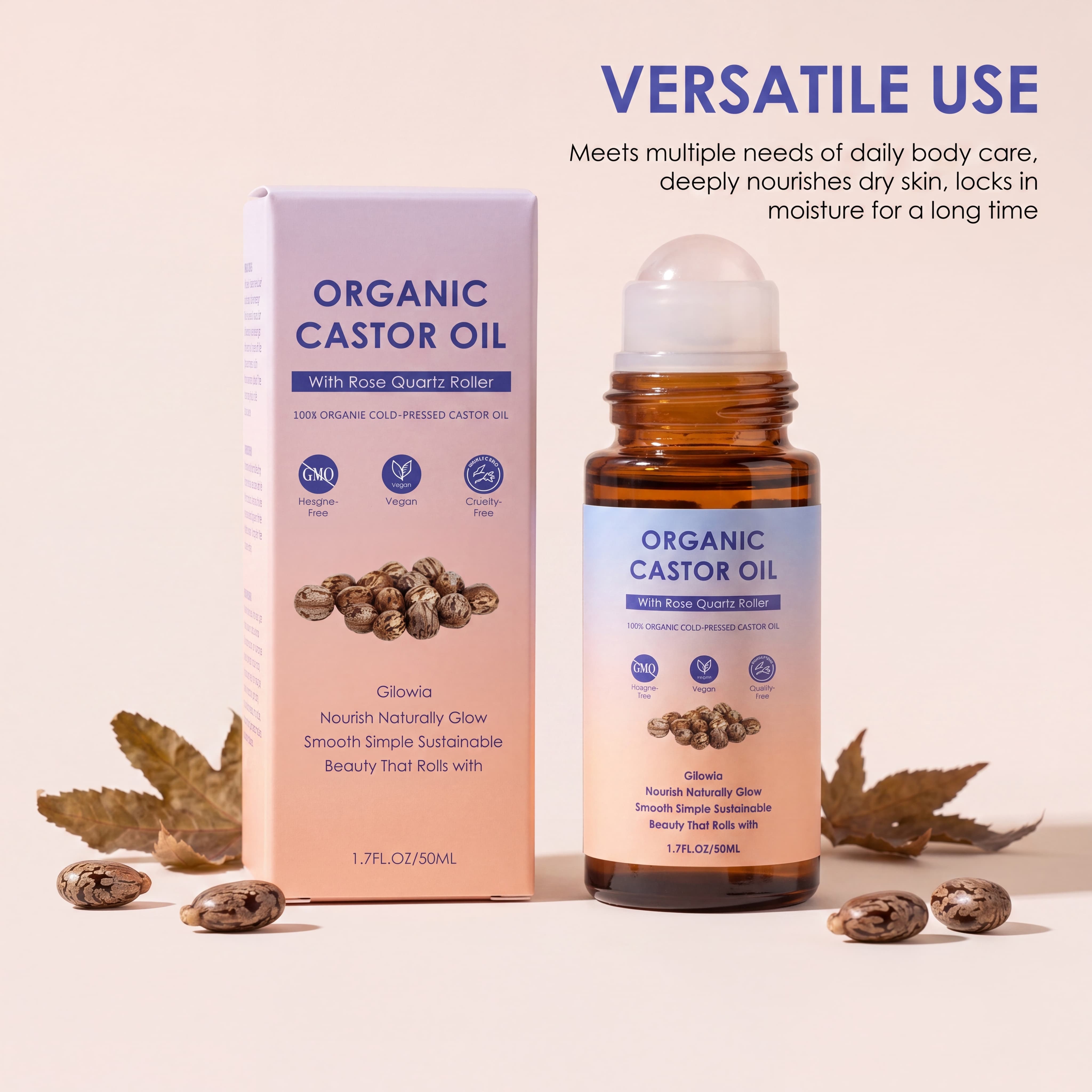 Organic Castor Oil Rose Quartz - Castor Oil Cold Press avis et prix