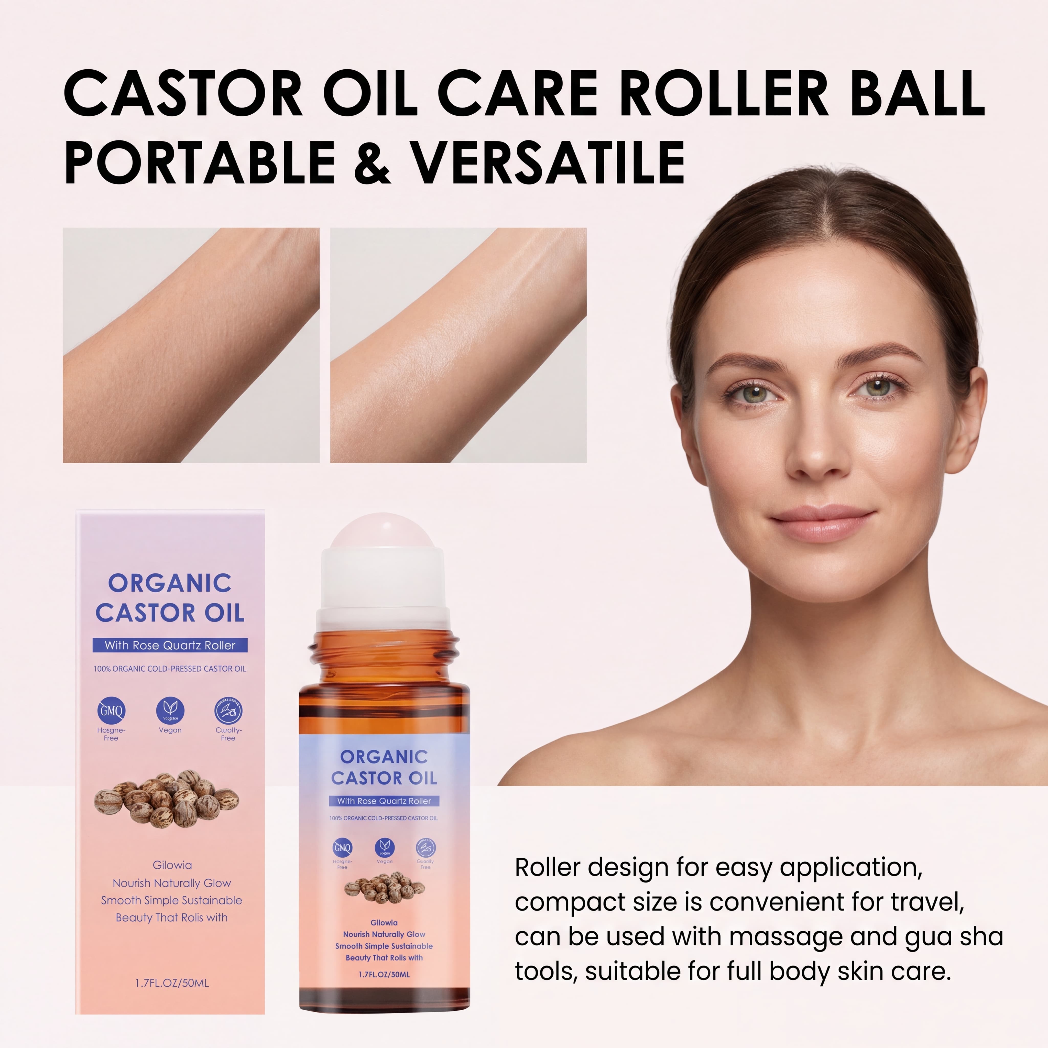 Organic Castor Oil Rose Quartz - Castor Oil Cold Press avis et prix