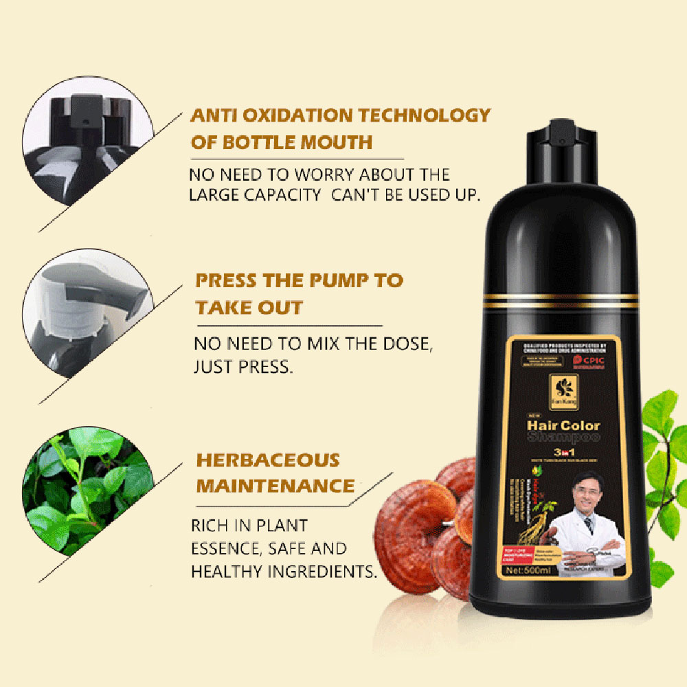 3 In 1 Instant Coloring Shampo - Hair Care Herbal avis et prix