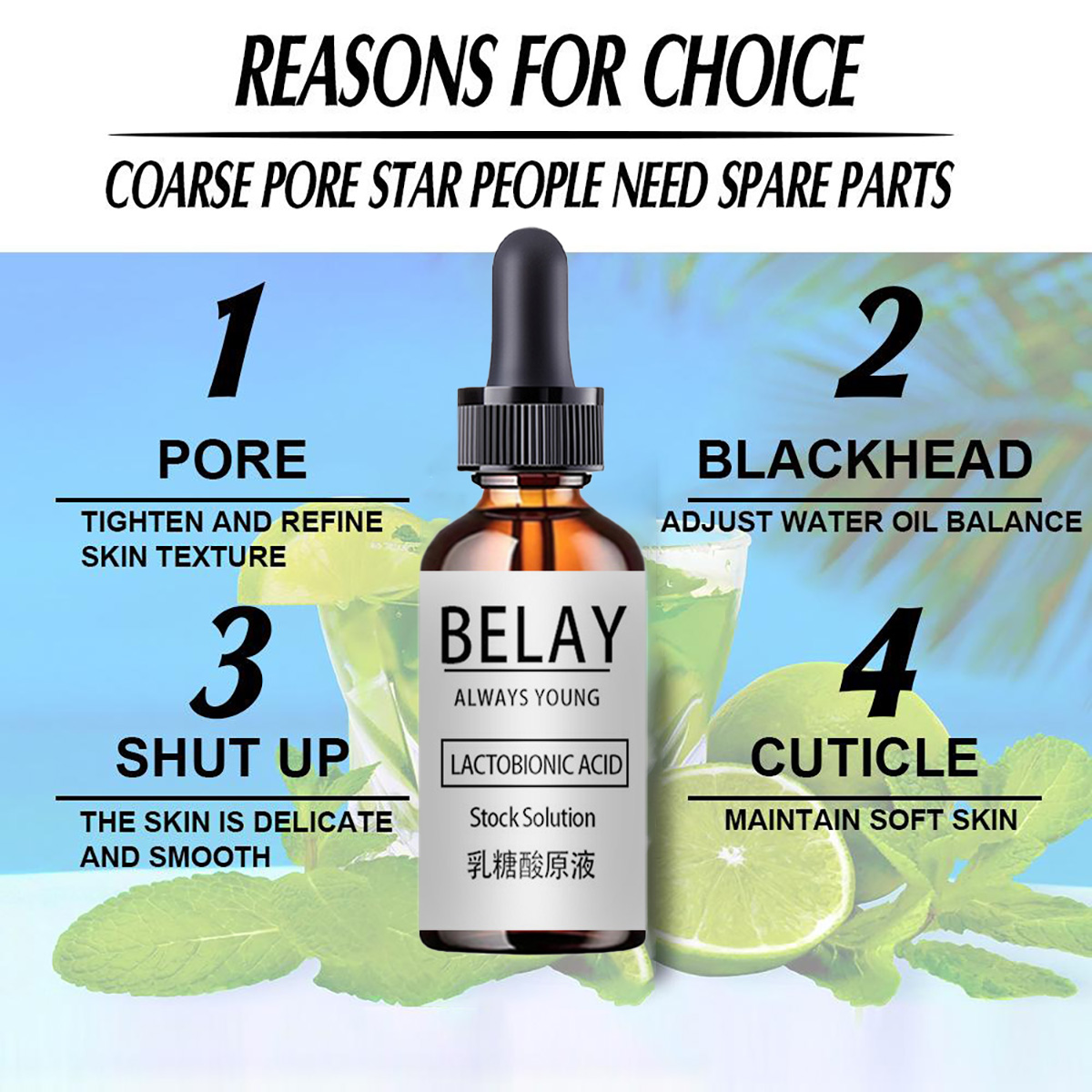 Lactobionic Acid Shrink Pores  - Silk Press Serum avis et prix