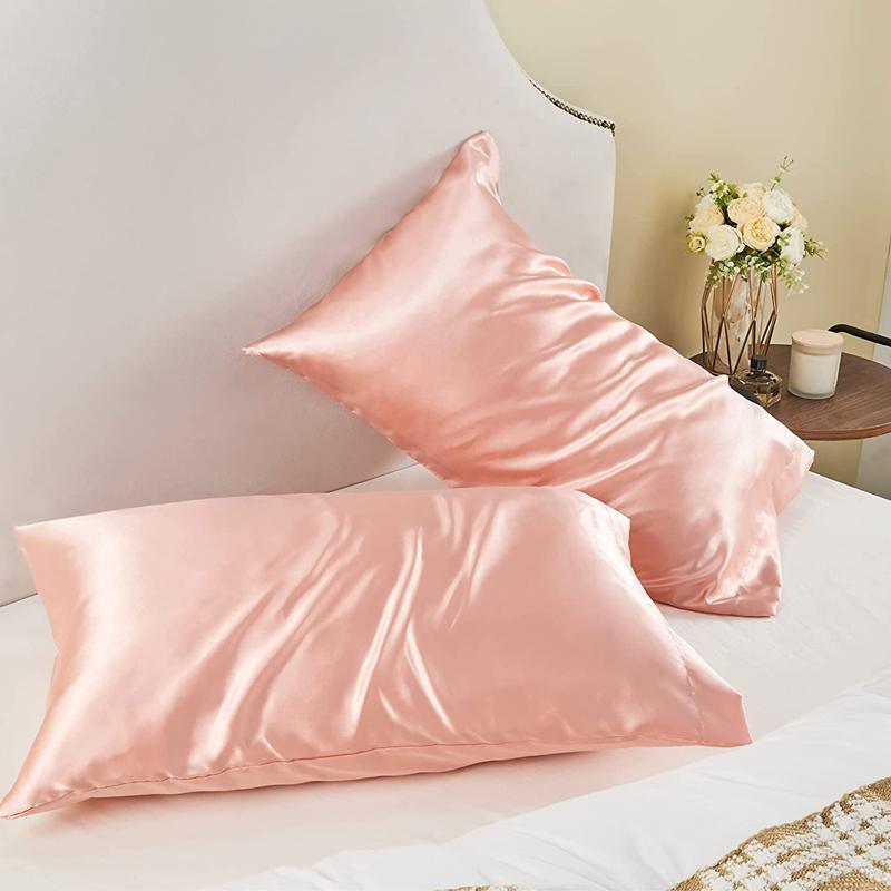 New 2pcs Nordic Pure Emulation - Satin Pillowcase Silk avis et prix