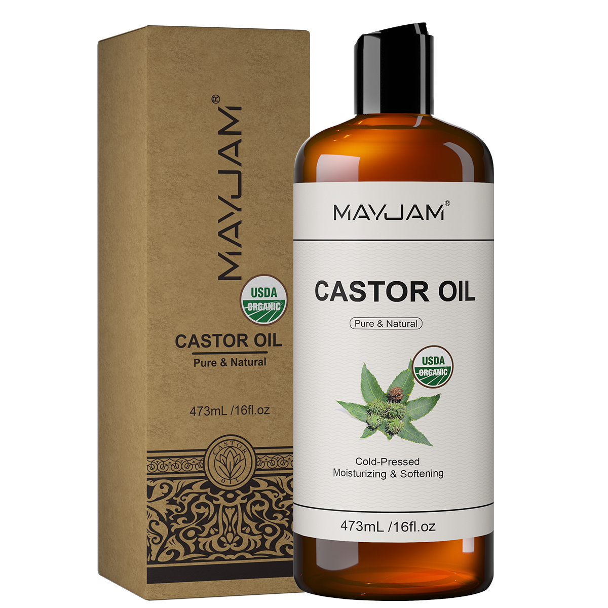 MAYJAM 473ml Castor Oil Cold P - Castor Oil Cold Press avis et prix