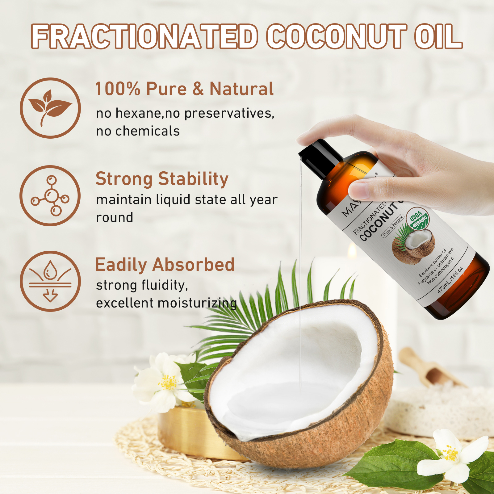 MAYJAM 473ml Castor Oil Cold P - Castor Oil Cold Press avis et prix